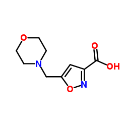 5-(morpholin-4-ylmethyl)-1,2-oxazole-3-carboxylic acid Structure