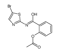 [2-[(5-bromo-1,3-thiazol-2-yl)carbamoyl]phenyl] acetate Structure