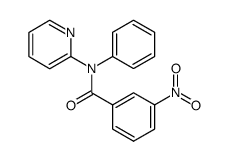 2-(N-(m-Nitrobenzoyl)anilino)pyridine结构式