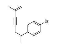 1-bromo-4-(6-methylhepta-1,6-dien-4-yn-2-yl)benzene结构式