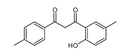 1-(2-hydroxy-5-methylphenyl)-3-(4-methylphenyl)propane-1,3-dione结构式