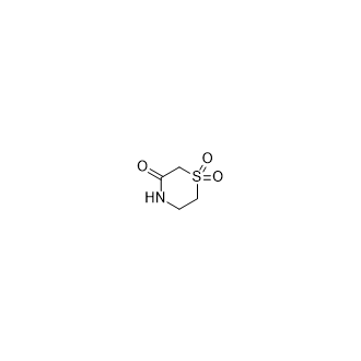 硫代吗啉-3-酮 1,1-二氧化物结构式