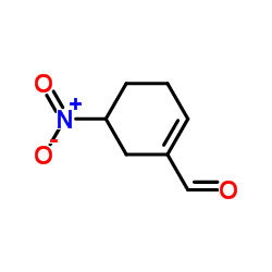 5-Nitro-1-cyclohexene-1-carbaldehyde structure