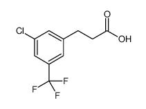 3-(3-Chloro-5-(trifluoromethyl)phenyl)propanoic acid structure