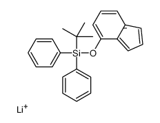 lithium,tert-butyl-(3H-inden-3-id-4-yloxy)-diphenylsilane Structure