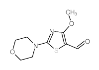 4-甲氧基-2-吗啉-4-基-噻唑-5-甲醛结构式