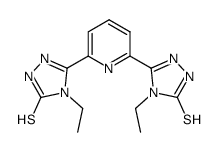 5,5′-(pyridine-2,6-diyl)bis(4-ethyl-4H-1,2,4-triazole-3-thiol) Structure