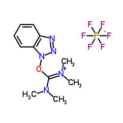 苯并三氮唑-N,N,N',N'-四甲基脲六氟磷酸酯结构式