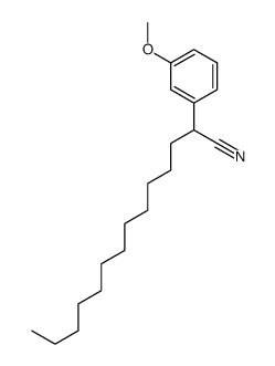 1-(3-methoxyphenyl)tridecane-1-carbonitrile structure