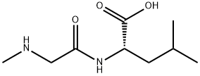 L-Leucine, N-methylglycyl- Structure