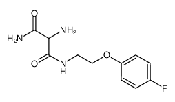 2-amino-N-[2-(4-fluorophenoxy)ethyl]malonamide结构式