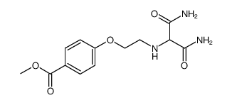 methyl 4-{2-[(1,1-dicarbamoylmethyl)amino]ethoxy}benzoate Structure