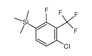 [4-chloro-2-fluoro-3-(trifluoromethyl)phenyl](trimethyl)silane结构式