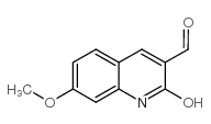 2-HYDROXY-7-METHOXY-QUINOLINE-3-CARBALDEHYDE structure