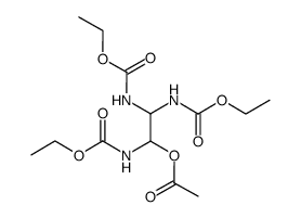 1-acetoxy-1,2,2-tris(ethoxycarbonylamino)ethane Structure