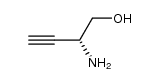 (R)-2-aminobut-3-yn-1-ol结构式