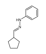 N-cyclopentylmethylene-N'-phenylhydrazine结构式