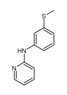 (3-methylsulfanyl-phenyl)-pyridin-2-yl-amine结构式