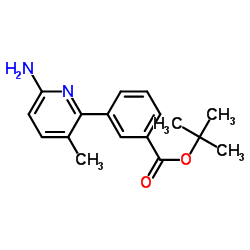 3-(6-Amino-3-methylpyridin-2-yl)benzoic acid tert-butyl ester Structure