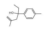 2-Methyl-4-(4-methylphenyl)-1-hexen-4-ol Structure