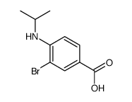 3-溴-4-(异丙基氨基)苯甲酸结构式