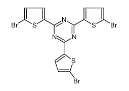 2,4,6-Tris(5-溴噻吩-2-基)-1,3,5-三嗪结构式