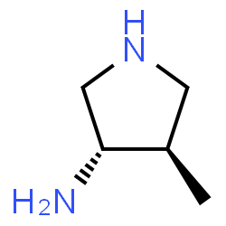 3-Pyrrolidinamine,4-methyl-,(3R,4S)-rel-(9CI)结构式