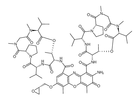 7-(S-2,3-epoxypropoxy)actinomycin D结构式