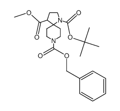 8-benzyl1-tert-butyl4-methyl1,8-diazaspiro[4.5]decane-1,4,8-tricarboxylate Structure