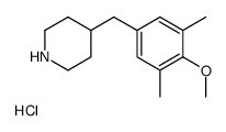 4-(4-Methoxy-3,5-dimethyl-benzyl)-piperidine hydrochloride结构式