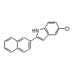 5-Chloro-2-(naphthalen-2-yl)-1H-indole Structure