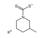 potassium 1-(3-methylpiperidin-1-yl)dithioformate Structure