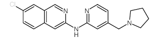 7-CHLORO-N-(4-(PYRROLIDIN-1-YLMETHYL)PYRIDIN-2-YL)ISOQUINOLIN-3-AMINE structure