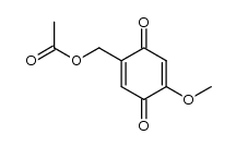 2-acetylhydroxymethyl-5-methoxy-2,5-cyclohexadien-1,4-dione结构式