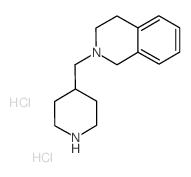 2-(4-Piperidinylmethyl)-1,2,3,4-tetrahydroisoquinoline dihydrochloride结构式