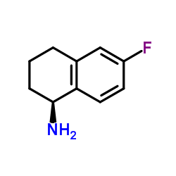 (1S)-6-FLUORO-1,2,3,4-TETRAHYDRONAPHTHALEN-1-AMINE结构式