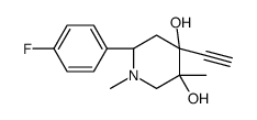 (3S,4S,6S)-4-ethynyl-6-(4-fluorophenyl)-1,3-dimethylpiperidine-3,4-diol Structure