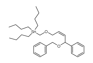 (Z)-1-(benzyloxy)-1-phenyl-4-[(tributylstannyl)methoxy]-2-butene结构式