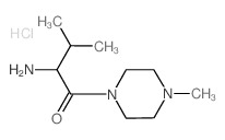 2-Amino-3-methyl-1-(4-methyl-1-piperazinyl)-1-butanone hydrochloride结构式