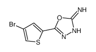 5-(4-bromothiophen-2-yl)-1,3,4-oxadiazol-2-amine图片