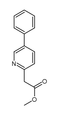 methyl (5-phenylpyridin-2-yl)acetate结构式