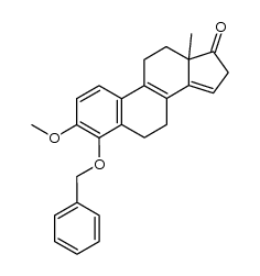 (+/-)-4-benzyloxy-3-methoxyestra-1,3,5(10),8,14-pentaen-17-one Structure