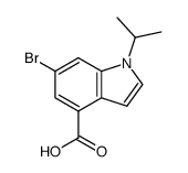 6-bromo-1-(1-methylethyl)-1H-indole-4-carboxylic acid Structure