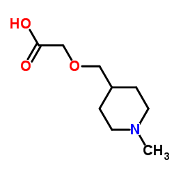 [(1-Methyl-4-piperidinyl)methoxy]acetic acid结构式