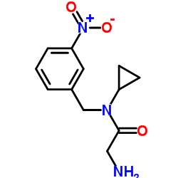 N-Cyclopropyl-N-(3-nitrobenzyl)glycinamide Structure