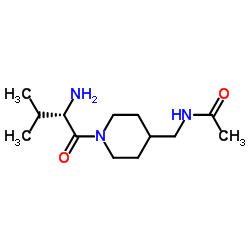 N-{[1-(L-Valyl)-4-piperidinyl]methyl}acetamide结构式