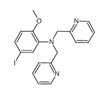 5-iodo-2-methoxy-N,N-bis(pyridine-2-ylmethyl)aniline Structure