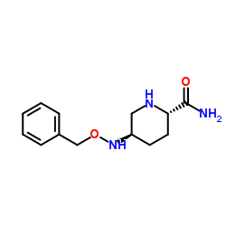 (2S,5R)-5-((Benzyloxy)amino)piperidine-2-carboxamide Structure