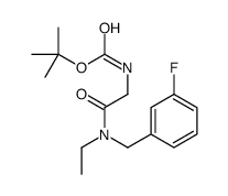 tert-butyl N-[2-[ethyl-[(3-fluorophenyl)methyl]amino]-2-oxoethyl]carbamate picture