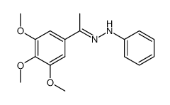 N-Phenyl-N'-[1-(3,4,5-trimethoxy-phenyl)-eth-(E)-ylidene]-hydrazine结构式